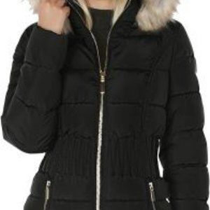 LAUNDRY BY SHELLI SEGAL Women’s 3/4 Cinched Waist Puffer Jacket